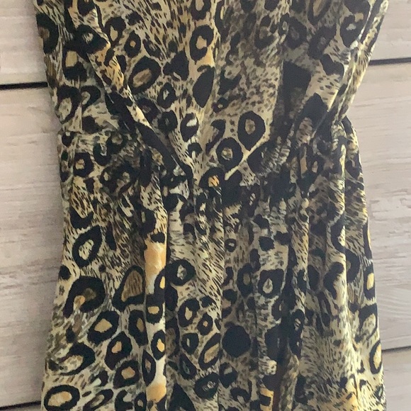 Strapless Cheetah Print Blouse - Picture 2 of 5